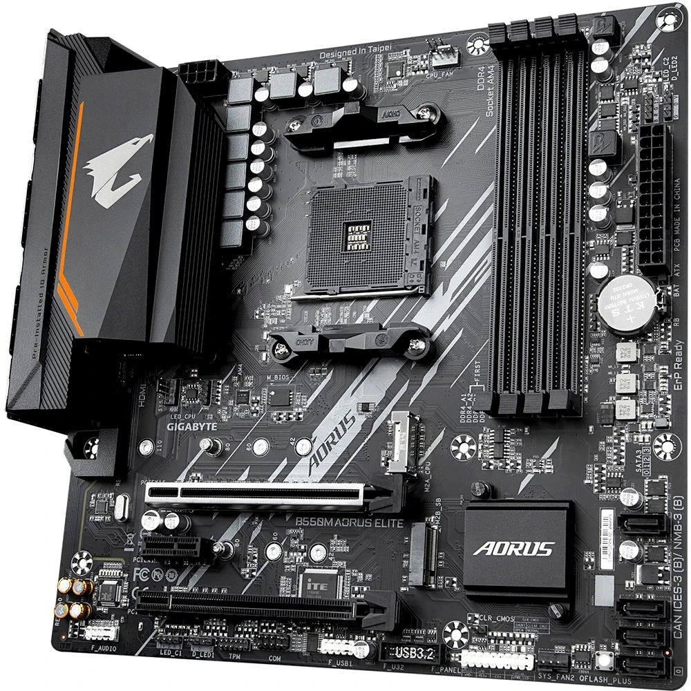 Материнская плата Gigabyte B550M AORUS ELITE - фото 3