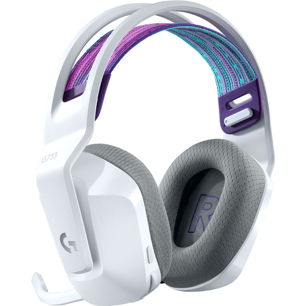 Гарнитура Logitech G733 LIGHTSPEED Wireless RGB Gaming White (981-000883/981-000886) - 981-000883/0886/0885 - фото 3