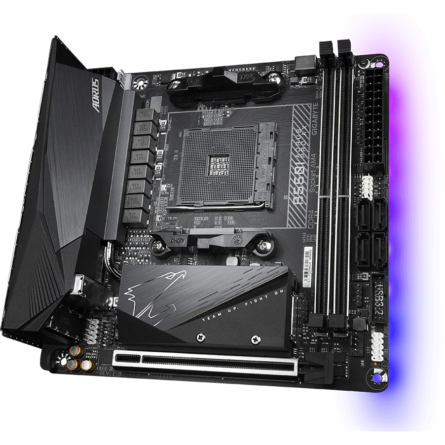 Материнская плата Gigabyte B550I AORUS PRO AX - фото 2