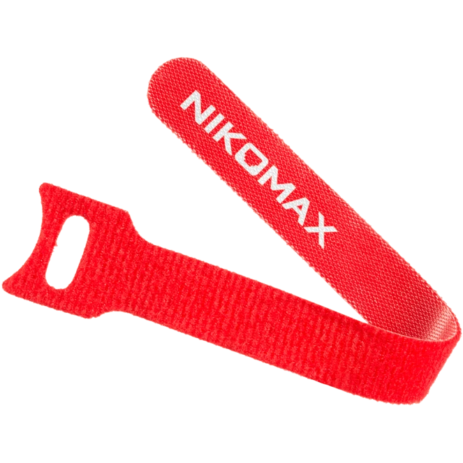 Кабельная стяжка NIKOMAX NMC-CTV150-12-SB-RD-10