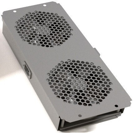 Вентиляторный модуль Hyperline TFAB-T2FR-RAL7035 - фото 2