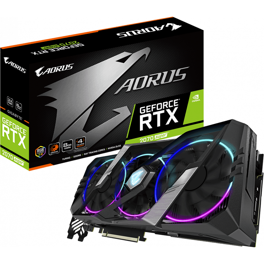 Видеокарта NVIDIA GeForce RTX 2070 Super Gigabyte 8Gb (GV-N207SAORUS-8GC) - фото 9