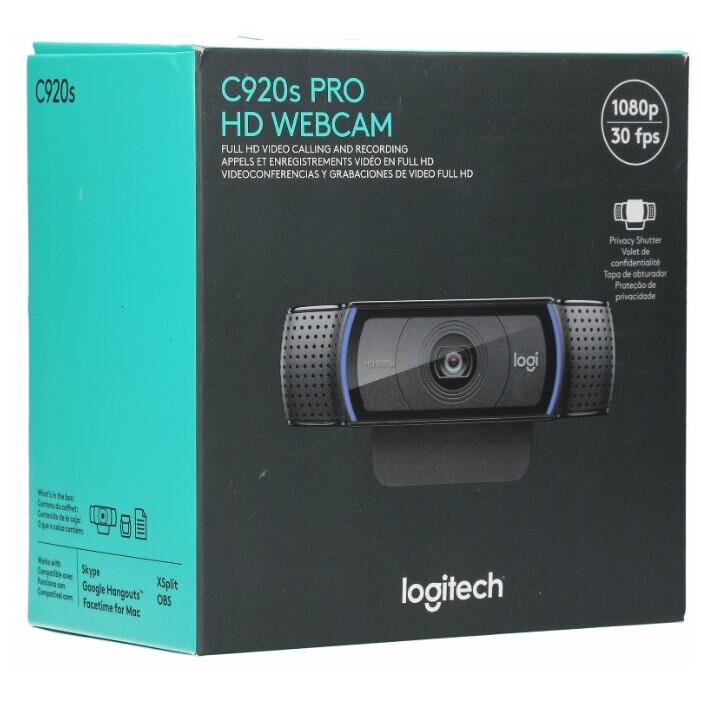 Веб-камера Logitech WebCam C920s HD Pro (960-001252/960-001257) - фото 6