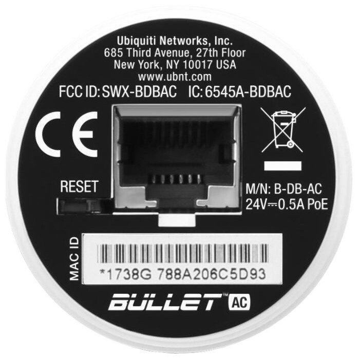 Wi-Fi точка доступа Ubiquiti Bullet AC - B-DB-AC - фото 4
