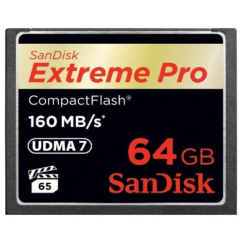 Карта памяти 64GB Compact Flash SanDisk Extreme Pro (SDCFXPS-064G-X46)
