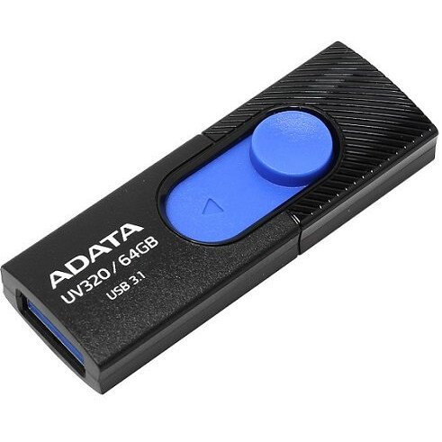 USB Flash накопитель 64GB ADATA UV320 Black/Blue
