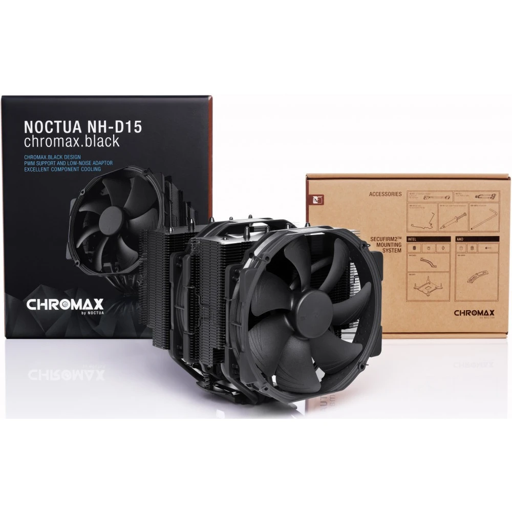 Кулер Noctua NH-D15 Chromax Black - NH-D15-CH.BK - фото 3