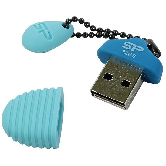 USB Flash накопитель 32Gb Silicon Power Touch T30 Blue (SP032GBUF2T30V1B) - фото 2