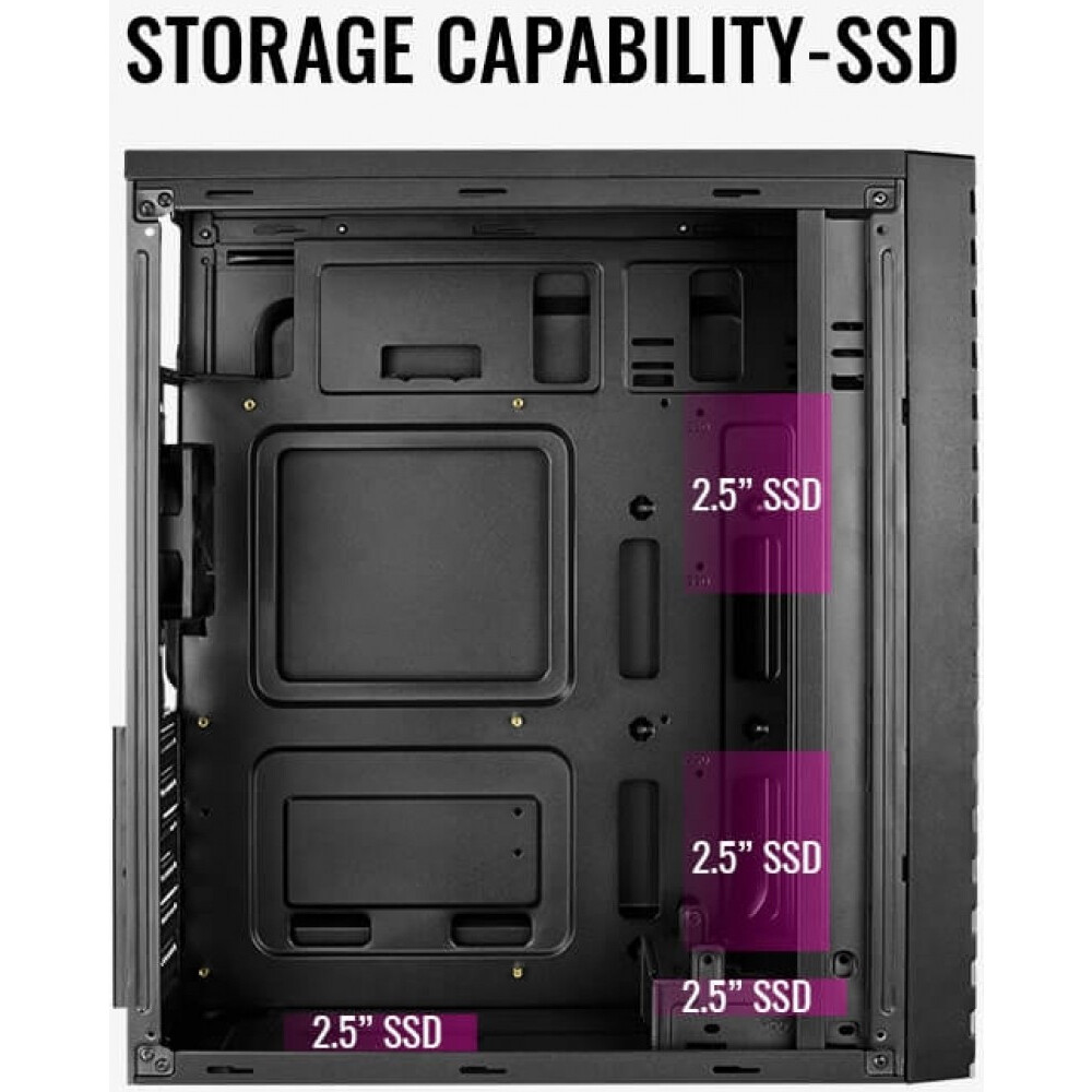 Корпус AeroCool Streak Black - EN58573 - фото 5