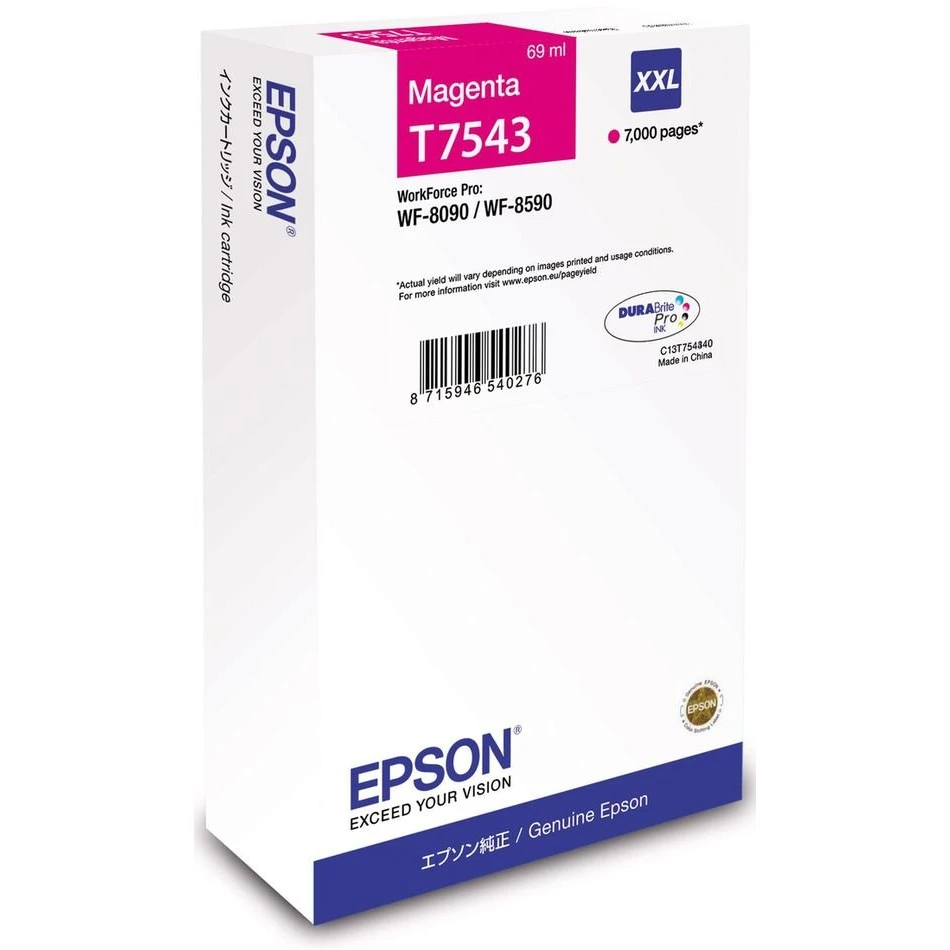 Картридж Epson C13T754340 Magenta