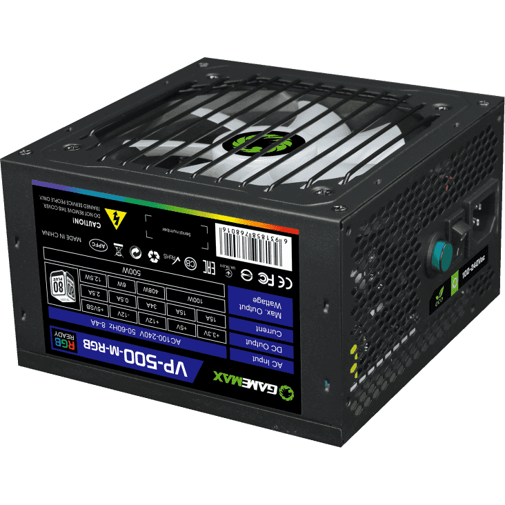 Блок питания 500W GameMax VP-500-RGB-MODULAR - фото 3