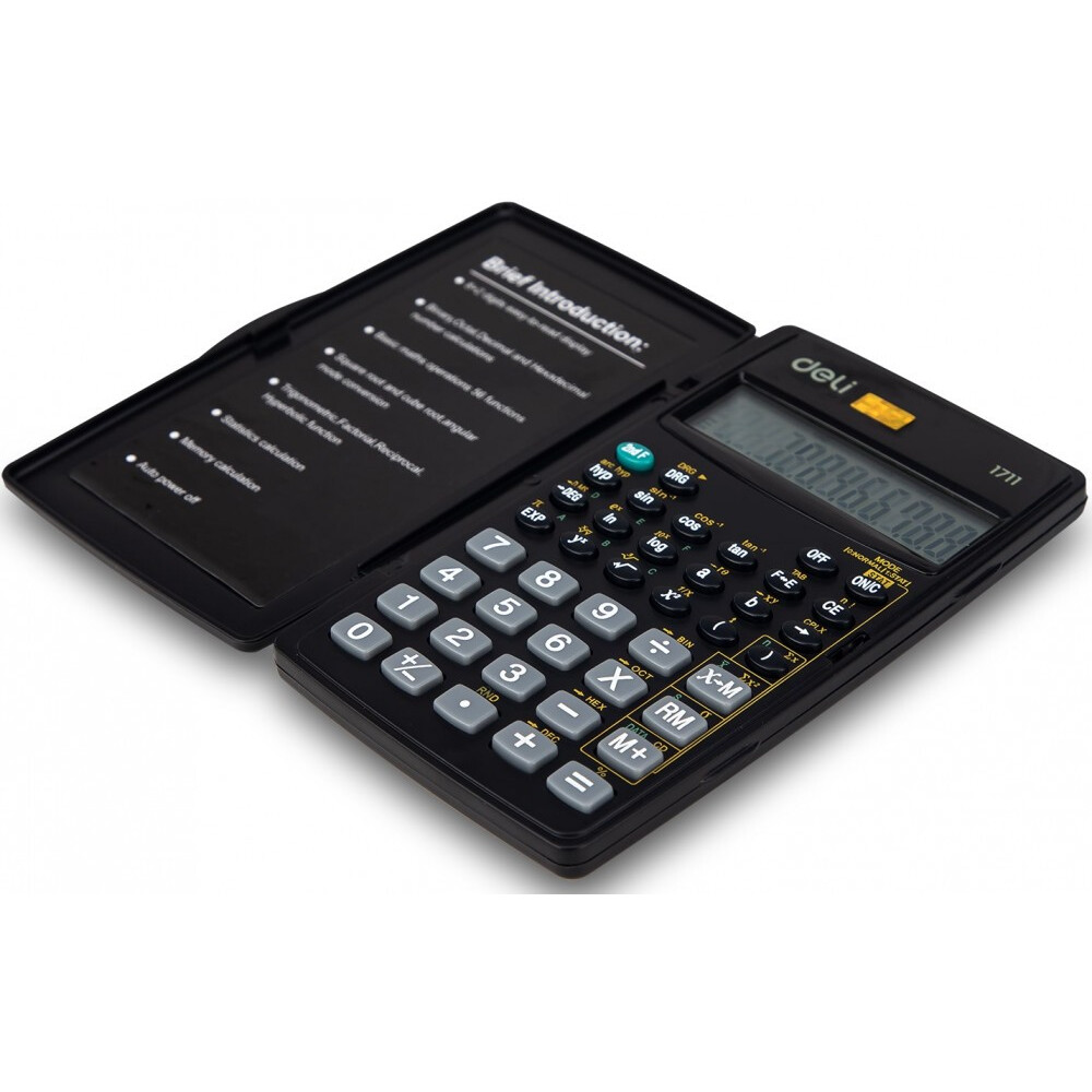 Калькулятор Deli E1711 Black - фото 4