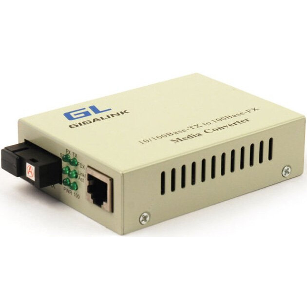 Медиаконвертер GIGALINK/NIKOMAX GL-MC-UTPF-SC1F-18SM-1550-N