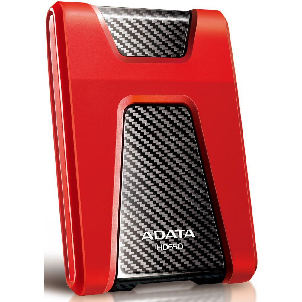 Внешний жёсткий диск 1Tb ADATA HD650 Red (AHD650-1TU31-CRD)