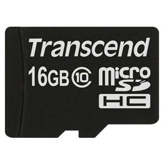 Карта памяти 16GB MicroSD Transcend (TS16GUSDC10)
