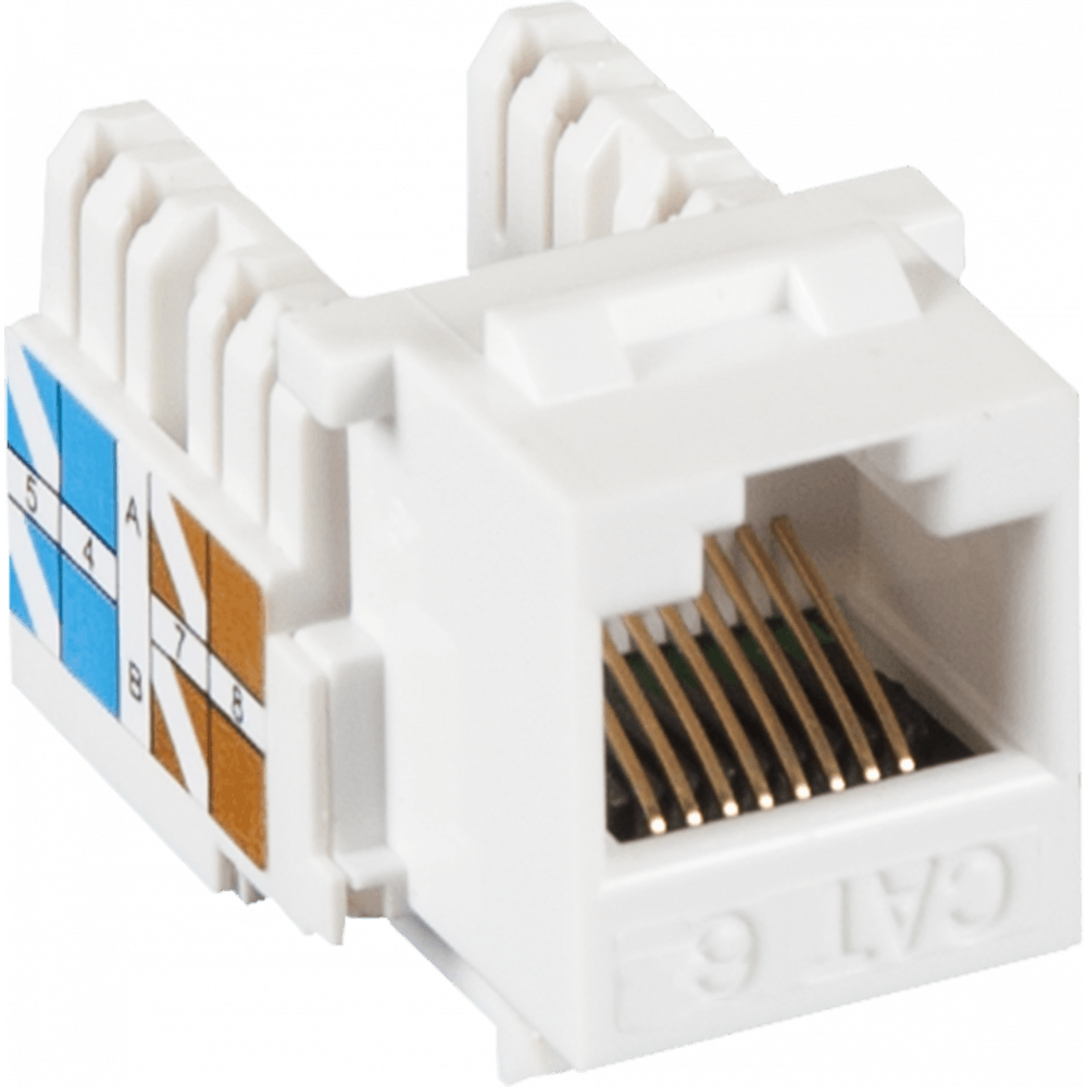 Вставка RJ-45 NETLAN EC-UKJ-UE2-WT-10