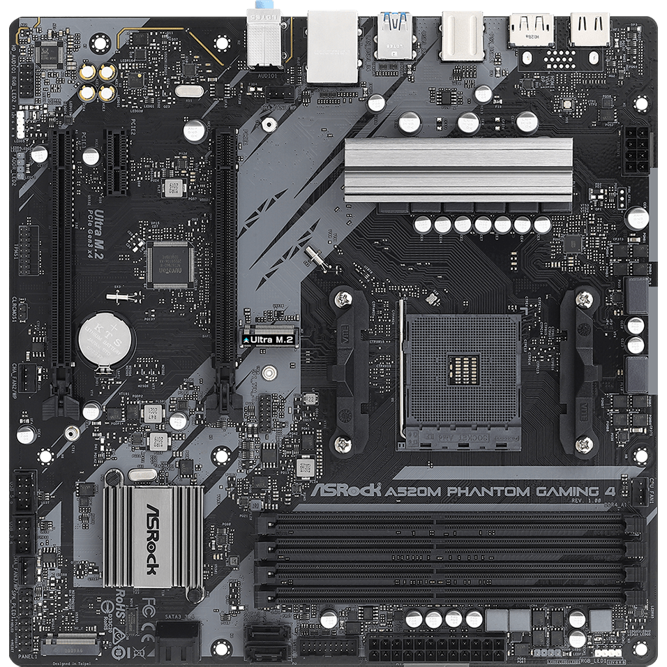 Материнская плата ASRock A520M Phantom Gaming 4