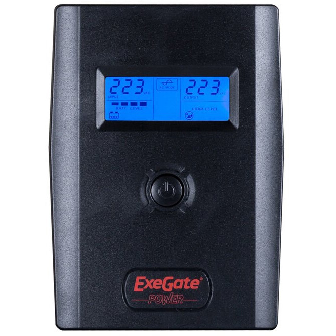 ИБП ExeGate Power Smart ULB-800 LCD (EURO,RJ,USB) - EP212517RUS