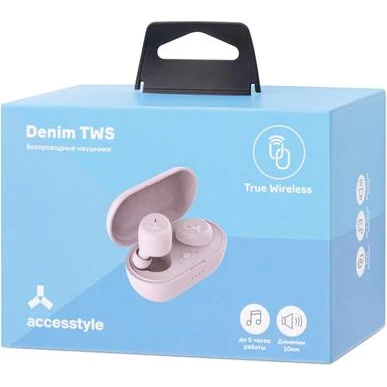 Гарнитура Accesstyle Denim TWS Pink - фото 2