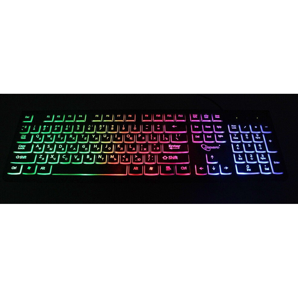Клавиатура Gembird KB-250L Black - фото 3