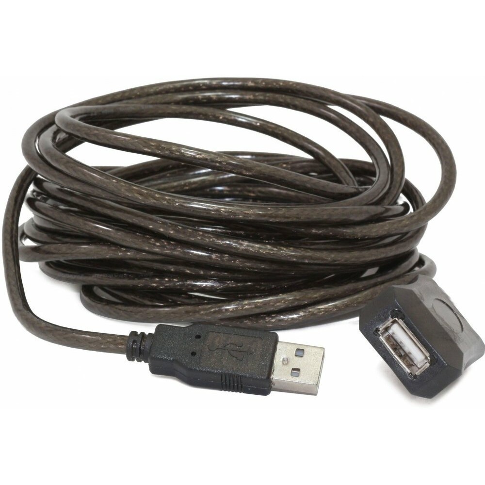 Кабель удлинительный USB A (M) - USB A (F), 10м, Gembird UAE-01-10M