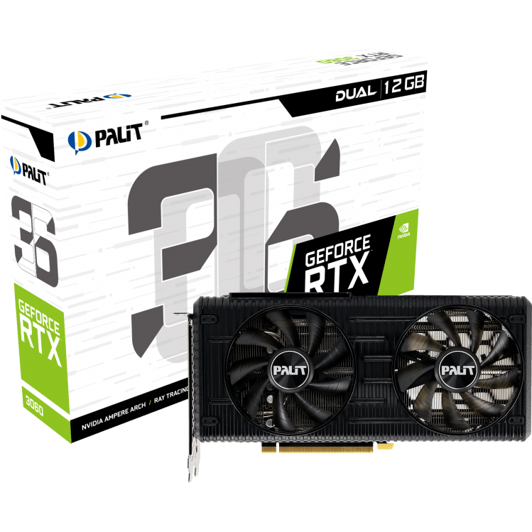 Видеокарта NVIDIA GeForce RTX 3060 Palit Dual 12Gb (NE63060019K9-190AD) - фото 9
