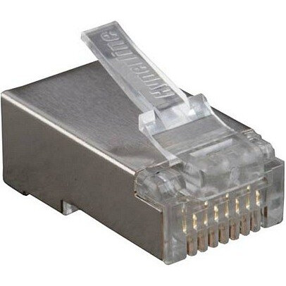 Коннектор RJ-45 Hyperline PLUG-8P8C-U-C6-SH-100, 100 шт.
