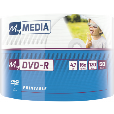 Диск DVD-R MyMedia 4.7GB 16x Pack Wrap Printable (50 шт.)