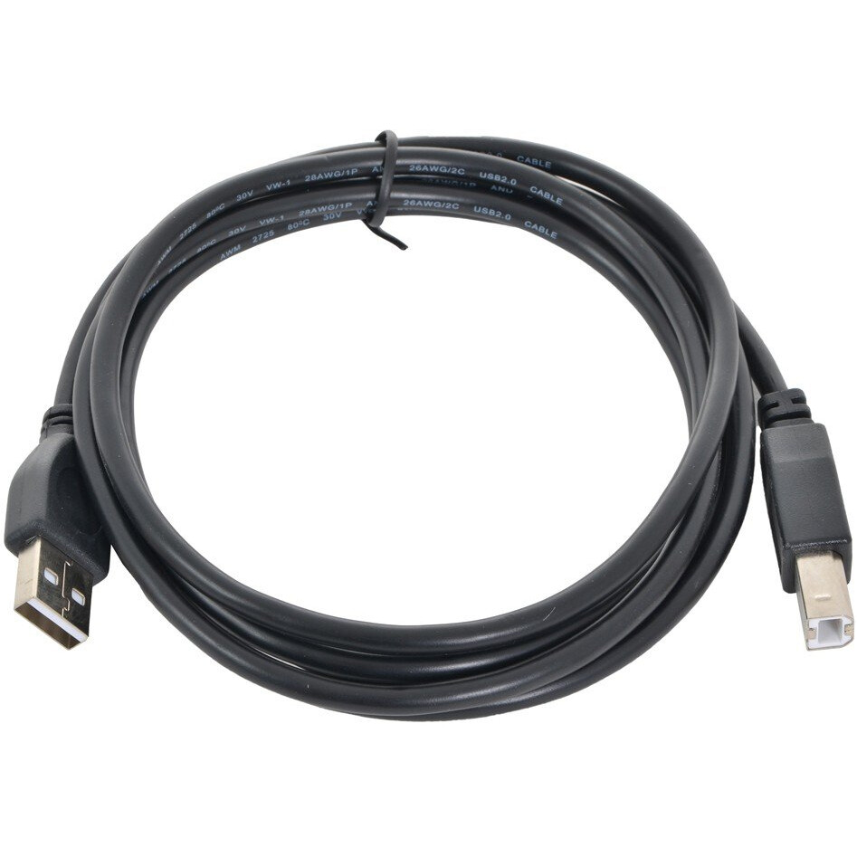 Кабель USB A (M) - USB B (M), 1.8м, Gembird CCP-USB2-AMBM-6