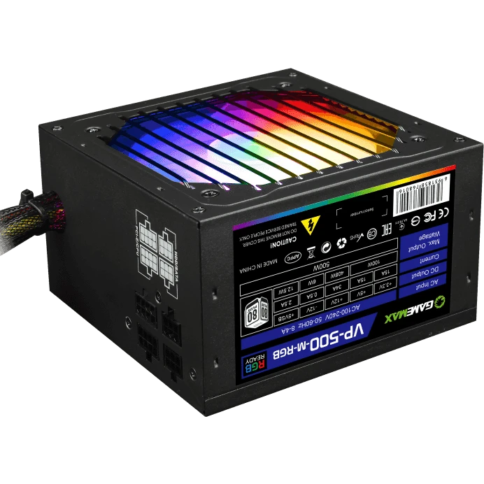 Блок питания 500W GameMax VP-500-RGB-MODULAR