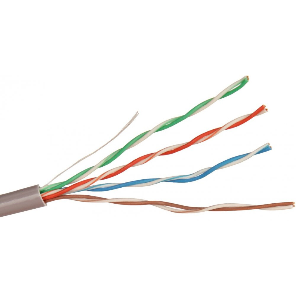 Бухта ExeGate UTP4-C5e-CCA-S26-IN-PVC-GY-305, 305м