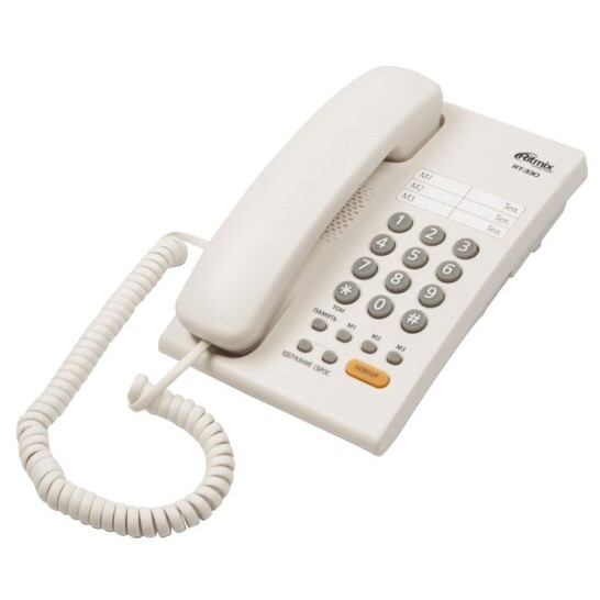 Проводной телефон Ritmix RT-330 White