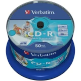 Диск CD-R Verbatim 700Mb 52x AZO Cake Box Printable (50 шт.) (43438)