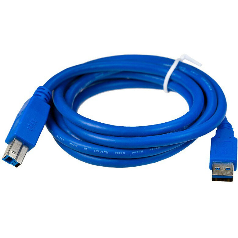 Кабель USB A (M) - USB B (M), 1.8м, Gembird CCP-USB3-AMBM-6