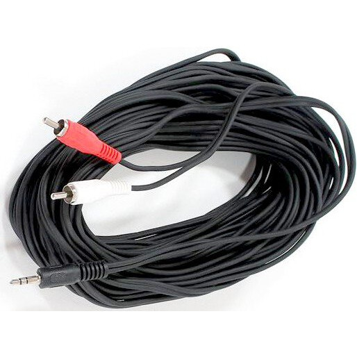 Кабель 3.5 Jack (M) - 2x RCA (M), 10м, VCOM VAV7183-10M