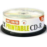 Диск CD-R Mirex 700Mb 48x Cake Box Printable (25шт) (200932)