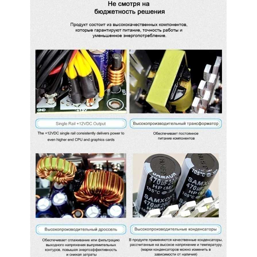 Блок питания 600W Zalman Wattbit II (ZM600-XEII) - фото 2