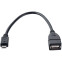 Переходник USB A (F) - microUSB B (M), 0.2м, Perfeo U4202