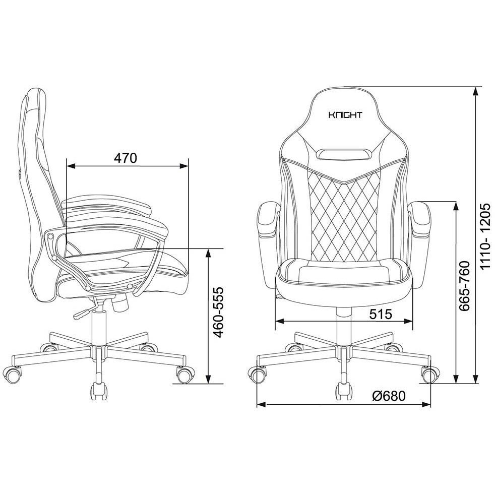Игровое кресло Бюрократ Viking 6 Knight BL Fabric синий - VIKING 6 KNIGHT BL - фото 9