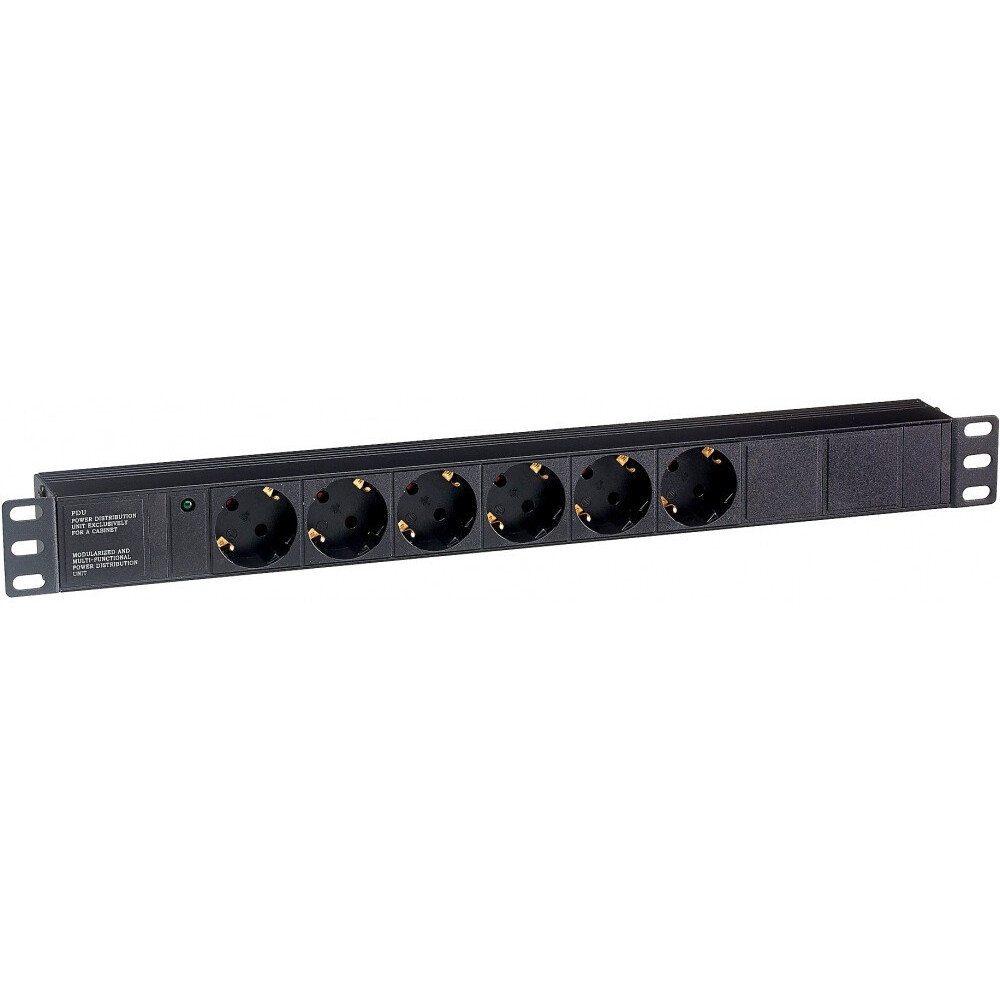 Блок розеток ExeGate PDU-19H601 Al-6S-C14