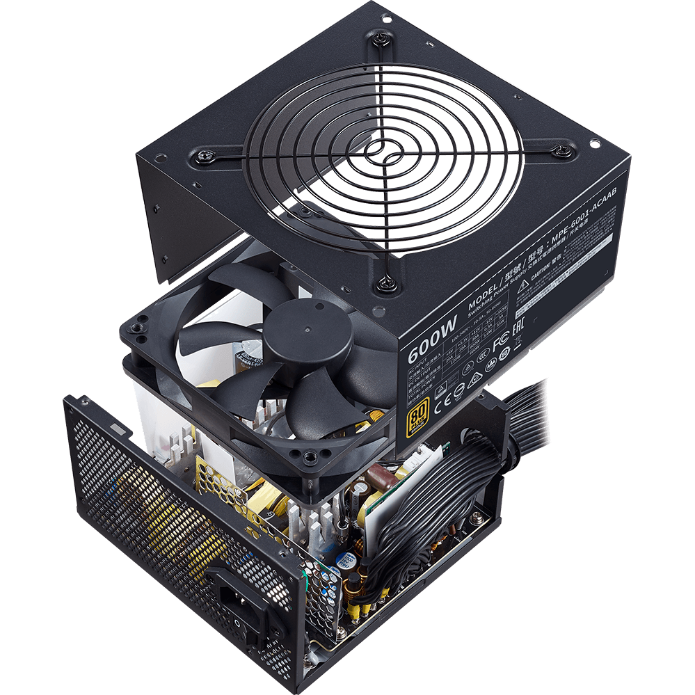 Блок питания 600W Cooler Master MWE Bronze V2 (MPE-6001-ACAAB-EU) - фото 9