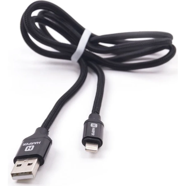 Кабель USB - Lightning, 1м, Harper BRCH-510 Black