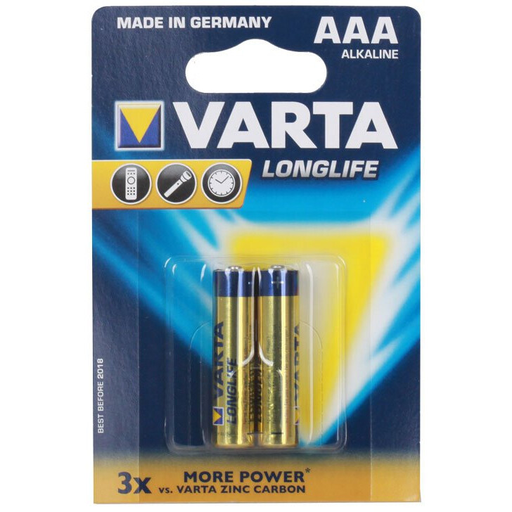 Батарейка Varta Long Life (AAA, 2 шт.) - 04103101412