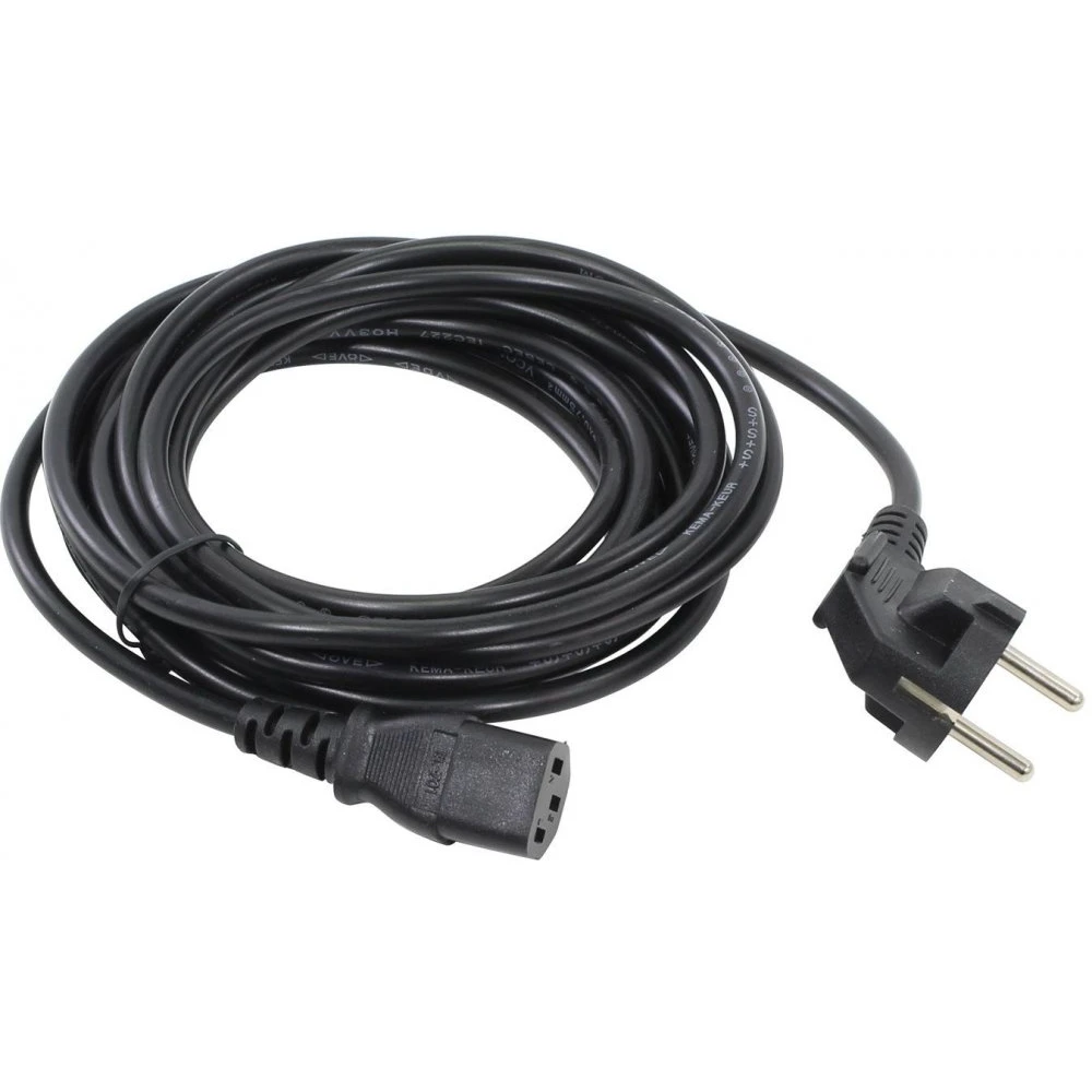 Кабель питания Schuko - C13, 3м, VCOM CE021-CU0.75-3M
