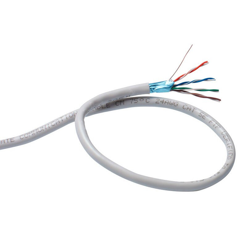 Бухта ExeGate FUTP4-C5e-CU-S26-IN-PVC-GY-305, 305м