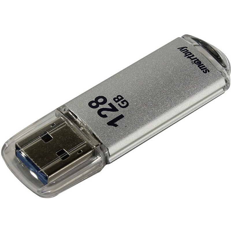 USB Flash накопитель 128GB SmartBuy V-Cut Silver (SB128GBVC-S3)