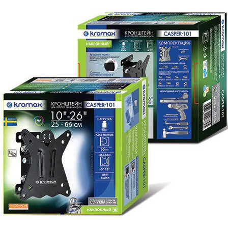 Кронштейн Kromax CASPER-101 Black - фото 4
