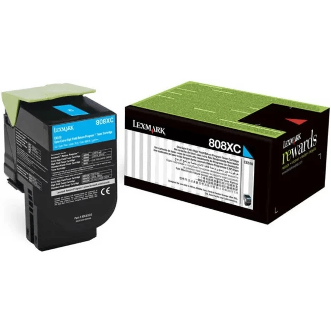 Картридж Lexmark 80C8XC0 Cyan - 80C0X20/80C8XC0/80C8XCE