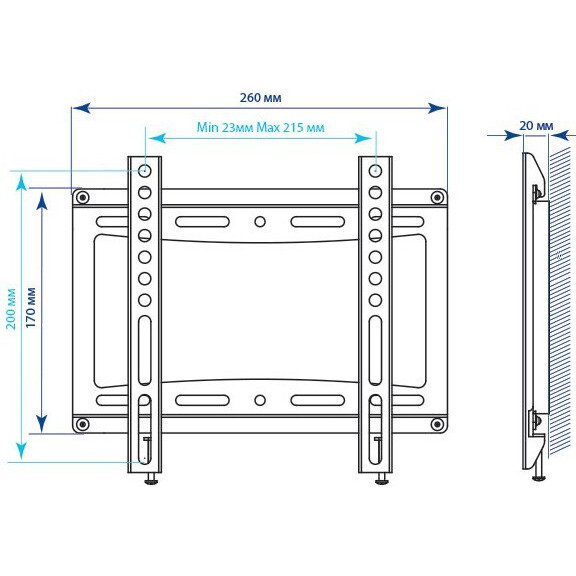 Кронштейн Kromax IDEAL-5 Black - фото 2
