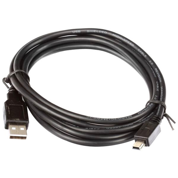 Кабель USB - miniUSB, 1м, Telecom TC-6911-1.0M-BK